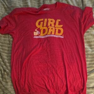 Red 'Girl Dad' Kids T-Shirt